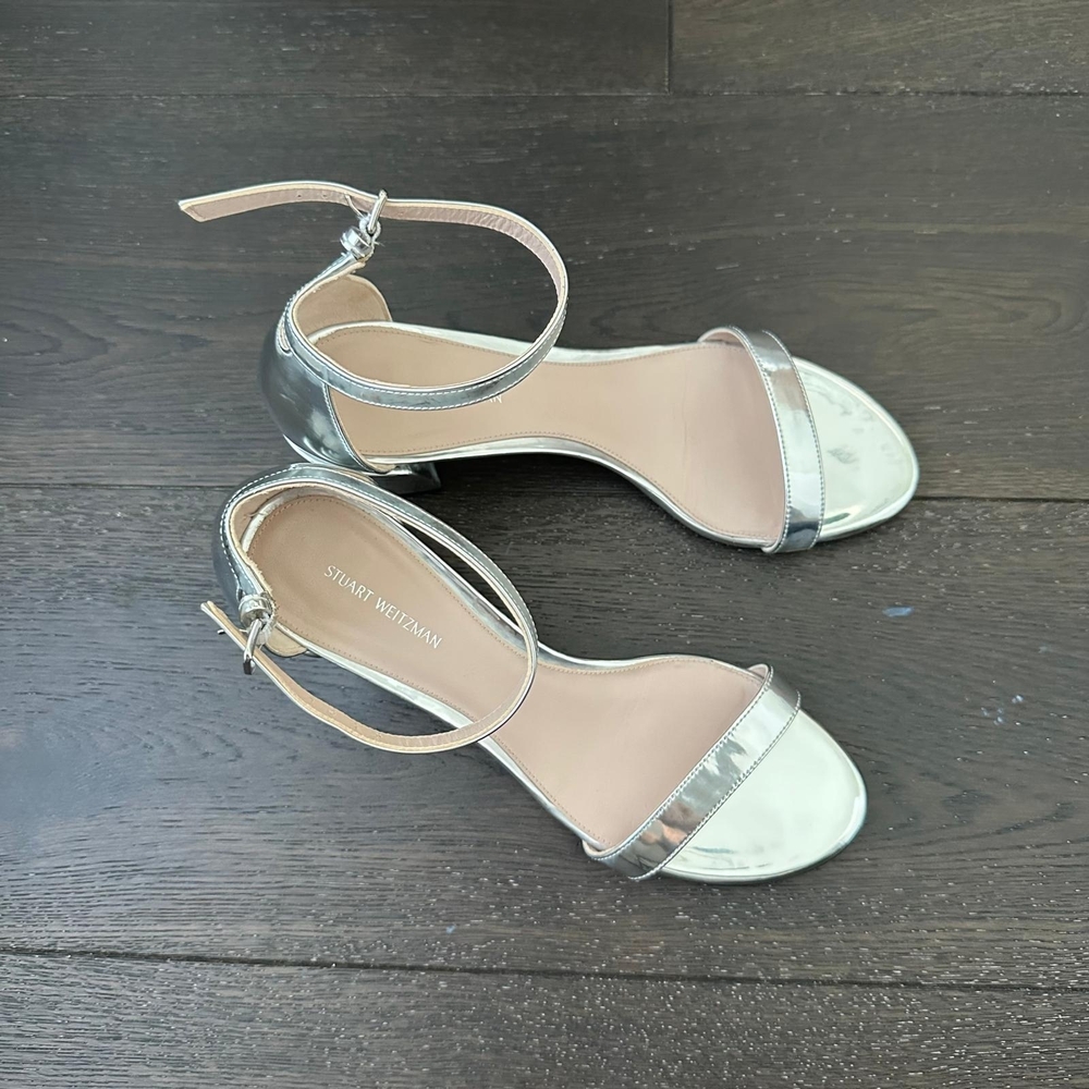 Stuart Weitzman Women's Nudist Block 8 - Picture 2 of 5